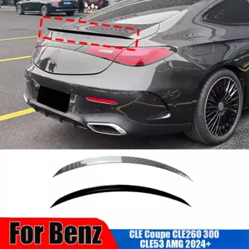 Задний спойлер багажника для Mercedes Benz CLE Coupe CLE260 300 CLE53 AMG 2024 + разделитель крыла заднего хода диффузор автомобильный Стайлинг внешняя отделка