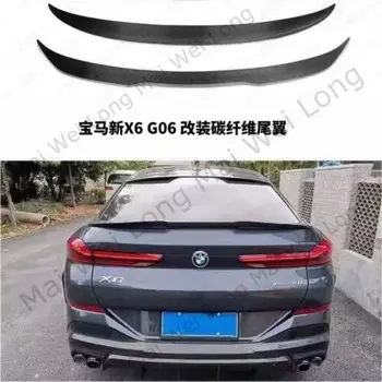 Задний спойлер багажника из углеродного волокна для BMW 2020+ X6 G06 и F96 (X6M), OEM-фитинг, глянцевая отделка