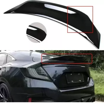 Задний спойлер Civic в стиле R, задний спойлер для грузовика, губное крыло Ducktail для Honda Civic 10-го поколения, седан 2017-2020, аксессуары, комплект кузова