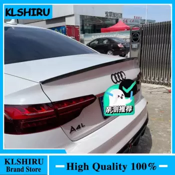 Задний спойлер для багажника Audi A4 B9 2017 2018 2019 2020, черный или Неокрашенный задний спойлер из АБС-материала для Audi A4 B9