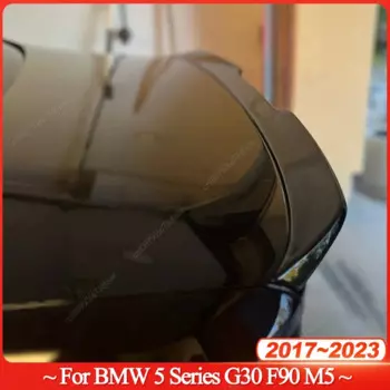 Задний спойлер для BMW 5 серии G30 F90 M5 520i 530i 530d 540i M550i M550d 2017-2023 PRO Style Bodykit Tuning ABS Глянцевый черный