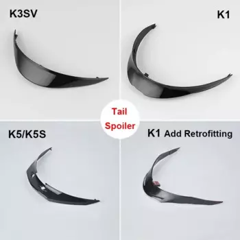 Задний спойлер для мотоциклетного шлема Cascos K1 K3SV K5S, универсальный спойлер для крепления на шлем с большим хвостом, аксессуары для мотоциклетного шлема