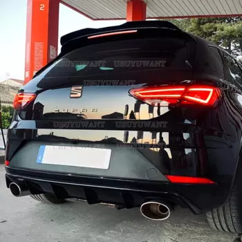 Задний спойлер для seat leon st cupra mk3, крыло для seat leon cupra mk3 2013 - 2021 углеродного цвета