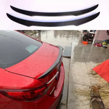 Задний спойлер из углеродного волокна, автозапчасти для Mazda 3 Axela седан, 4 двери 2014 2015 2016 2017 2018