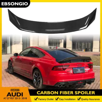 Задний спойлер из углеродного волокна для Audi A7 S7 RS7 2013-2018