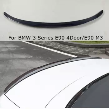 Задний спойлер из углеродного волокна для BMW 3 серии E90 4 двери/E90 M3 крыло багажника 2005-2012 FRP глянцевый черный кованый УГЛЕРОДНЫЙ