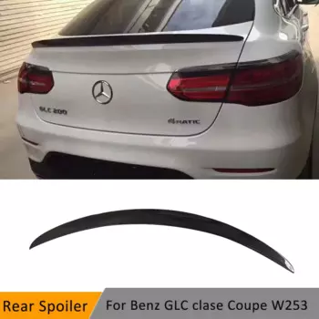 Задний спойлер из углеродного волокна для Mercedes Benz GLC Class Coupe W253 C253 GLC250 GLC300 GLC350 2016 - 2019 FRP, заднее крыло багажника