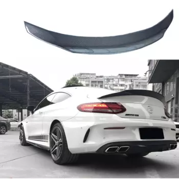 Задний спойлер из углеродного волокна класса C W205 для Mercedes Benz W205 Coupe 2015-2017 C63 AMG C200 C250 C180 C300 C350
