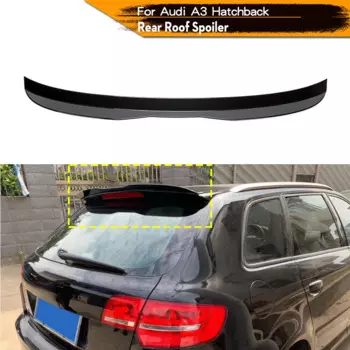 Задний спойлер на крышу для Audi A3 Хэтчбек 2013 - 2018 АБС-пластик глянцевый черный