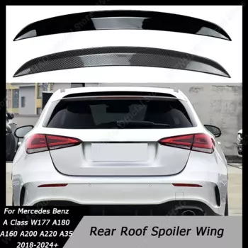 Задний спойлер на крышу хэтчбека, лампы для Mercedes Benz A Class W177 A180 A160 A200 A45 A35 AMG 2018-2024 +