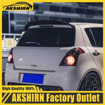 Задний спойлер на крышу из углеродного волокна, подходит для Suzuki Swift ZC11 ZC71 ZC31S Mk3 2005 2006 2007 2008 2009 2010 в стиле ложки