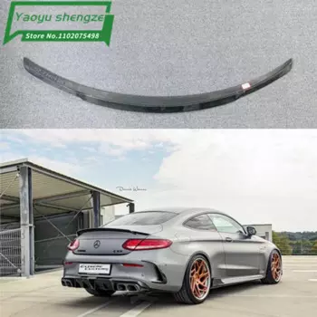 Задний спойлер на крышу из углеродного волокна для Mercedes Benz W205 Coupe 2015-2017 C63 AMG C200 C250 C350