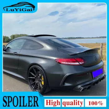 Задний спойлер на крышу из углеродного волокна для Mercedes Benz W205 Coupe 2015 C63 AMG C200 C250 C350