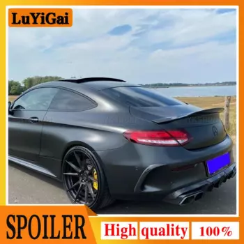 Задний спойлер на крышу из углеродного волокна для Mercedes Benz W205 Coupe 2015 C63 AMG C200 C250 C350
