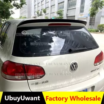 Задний спойлер на крышу, спойлер с крыльями для Volkswagen VW Golf 6 MK6 VI TSI GTI R20 2010-2013, пластиковый спойлер для заднего крыла из АБС-пластика