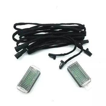 Задний светодиодный светильник для ног автомобиля, провод для подсветки ног для A1 A3 A4 A5 A6 A8 Q3 Q5 Q7 Passat B6 B7 Golf 5 MK5 6 MK6 сиденье Toledo Leon светодиодный o Leon