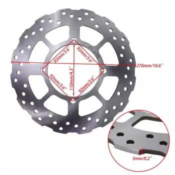 Задний тормозной диск для мотоцикла Kawasaki GTR1400 ZG1400 GTR ZG 1400 ABS 2008-2018 2009 2010 2011 2012 2013 2014 2015 2016 2017