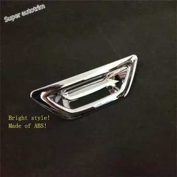 Задняя дверная ручка багажника автомобиля, накладка на рамку для Nissan Rogue/X-trail 2014-2020, аксессуары из хром/углеродного волокна