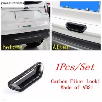 Задняя дверная ручка багажника, накладка, аксессуары для Ford Escape/Kuga 2013-2019 ABS хром/углеродное волокно, внешний вид