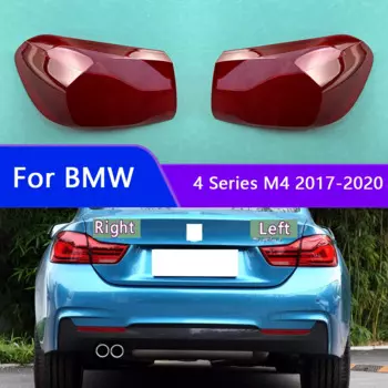 Задняя фара для BMW 4 серии M4 2017-2020, прозрачная маска, задняя фара, крышка объектива из оргстекла, замена оригинального абажура