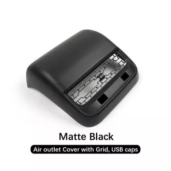 Задняя крышка для выпускного отверстия воздуха Tesla Model Y 3, полная крышка для выпускного отверстия с силиконовой Противопылевой крышкой, аксессуары для интерьера из углеродного волокна