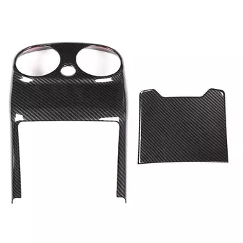 Задняя крышка из АБС-углеволокна для Mercedes Benz C Class W205 2015-2018, аксессуары для салона автомобиля, 2 шт.