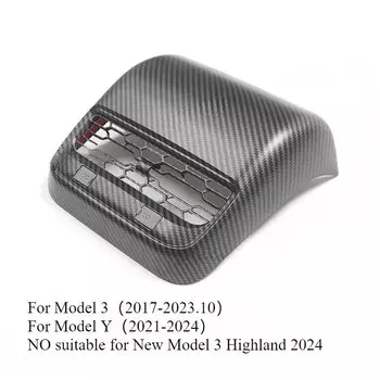 Задняя крышка выпускного отверстия для Tesla Model 3 Y 2023, полная крышка выхлопного отверстия с силиконовой крышкой, аксессуары для салона автомобиля из углеродного волокна