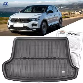 Задняя подкладка багажника для Volkswagen VW T-Roc T ROC TRoc 2017 2018 2023 грузовой поднос коврик для багажника напольный ковер багаж автомобильные аксессуары