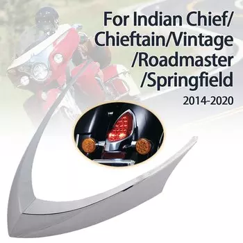 Задняя подсветка мотоцикла, верхняя отделка лампы, украшение для индийского классического темного лошади, ведущего головного света, кроме разведчика 2014-2018