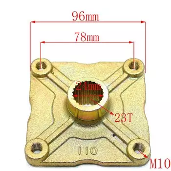 Задняя Ступица или Звездочка 23T 17T, подходит для Китая, 50cc 110cc 125cc, шина для карт, багги, каратинга, квадроцикла, мотовездехода, квадроцикла, запчасти для велосипеда
