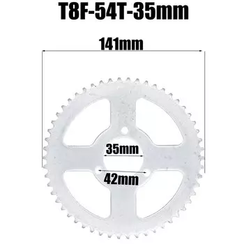 Задняя звездочка 38 44 54 64 74 Tooth 38T 44T 54T 64T 74 T T8F 35 мм, Задняя звездочка для мини-мотовездехода, квадроцикла, кроссового карманного велосипеда 47 куб. См 49 куб. См, детали