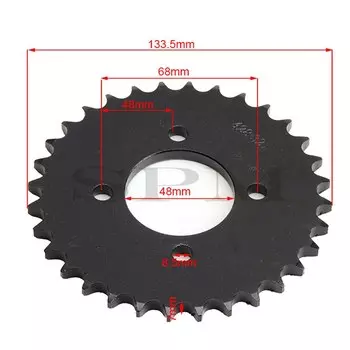 Задняя звездочка для квадроцикла, мотоцикла, 31 зуб, 32 зуба, 48 мм, 428
