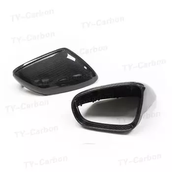 Заглушки для боковых крыльев зеркала заднего вида из сухого углеродного волокна 2 шт., сменные глянцевые Чехлы для Porsche 911 серии Taycan 992 9J1