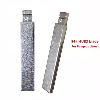 Заготовки для автомобильных ключей 54 # HU83, 10 шт., металлические заготовки, заготовки для Peugeot 407 Citroen, для Keydiy KD Xhorse VVDI JMD