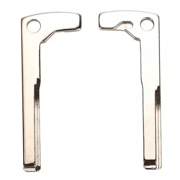 Заготовки для ключа jingyuqin 10 шт./лот, заготовки для ключа Mercedes Benz Smart Chrome и Black, замена заготовки для ключа брелка автомобиля