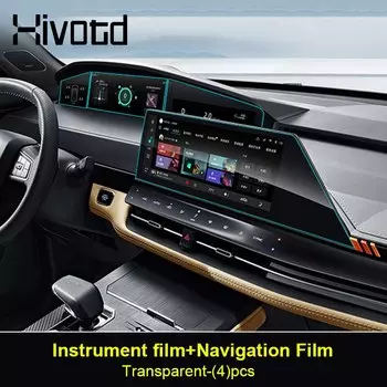 Закаленное стекло, навигационная пленка, GPS, защитная пленка для экрана, приборная панель, внутренняя наклейка для автомобиля, аксессуары для Changan Uni-k Unik 2024