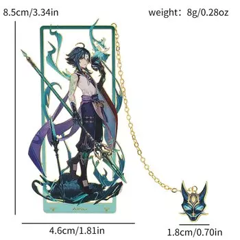 Металлическая закладка Genshin Impact MINISO