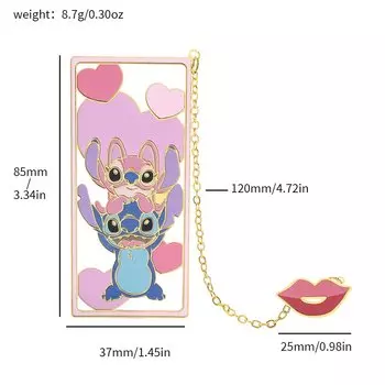 Закладка Disney Ohana Stitch металлическая