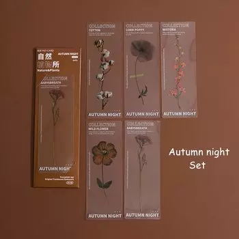 Закладки для книг VALIOSOPA с цветами 5 шт.