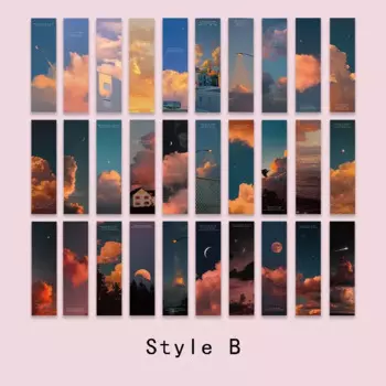 Закладки Mr.Paper 30 шт., винтажные картины