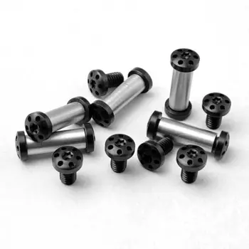 Заклепки из нержавеющей стали M4 2 комплекта, винты для резки с ЧПУ, «сделай сам», прямые карманные инструменты для ножа, ручка, крепежная гайка