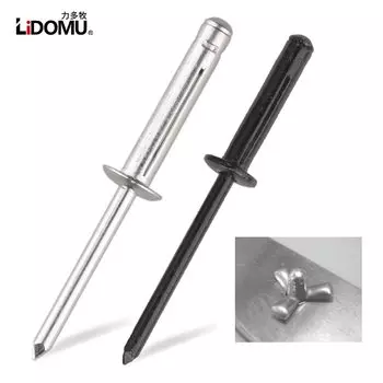 Заклепки Лидому алюминиевые складные 4.0/4.8 мм 30/50 шт