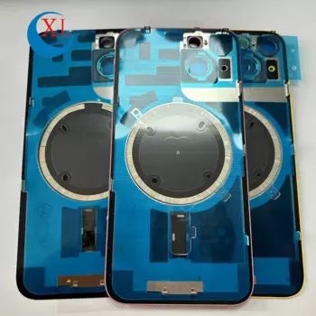 Замена крышки батарейного отсека заднего стекла для iPhone 14, 15 Plus, 15 Plus, 14Plus, задняя крышка с рамкой, задняя крышка для камеры, магнитный объектив, 25 шт.