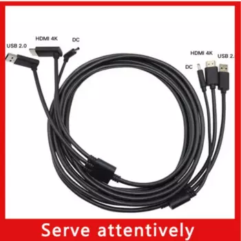 Замена плоского кабеля для HTC Vive 3 в 1, кабель HDMI 5 м, USB VR Power Games