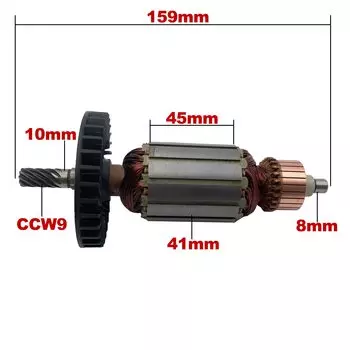 Замена якоря ротора для циркулярной пилы Makita