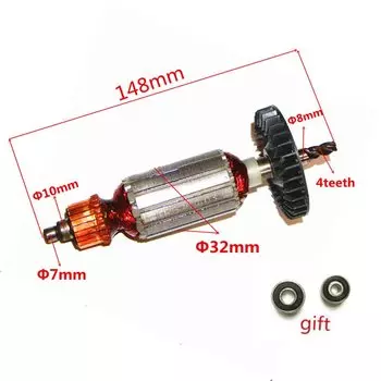 Замена якоря ротора двигателя переменного тока 220-240 В для MAKITA 4305T 4305 4304T 4304 4304Z 4306 517098 -5 517099 -3 Роторная арматура JIG SAW