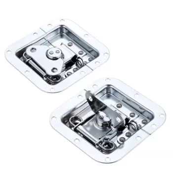 Замок-бабочка из хромированной стали, 2 шт., 101*108 мм