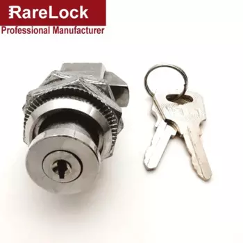 Замок БЕСКЛЮЧЕВОЙ для шкафа с ручкой или ключом, замок для домов на колесах, лодок, ящиков, мебели, витрин, шкафов с пневматической коробкой, без ключа MS206 g