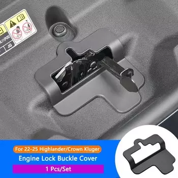 Замок двигателя автомобиля, пряжка, накладка, крышка замка двигателя, защита для Toyota Highlander Crown Kluger 2022-2025, аксессуар
