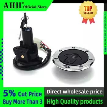 Замок крышки топливного бака зажигания мотоцикла AHH для Kawasaki Ninja ZXR250 ZZR250 ZZR400 ZRX400 ZZR600 ZXR400 Zephyr 400